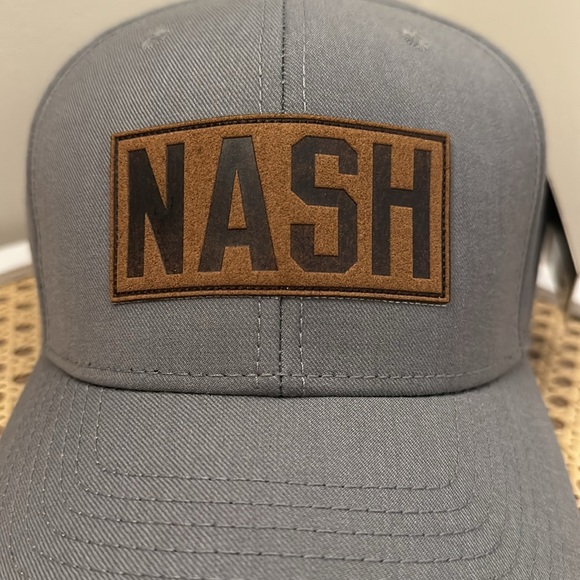 Nashville Snapback hat, light gray by The Nash Collection - Picture 2 of 5